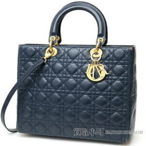 Christian Dior Lady Classic Bag Cannage Stitch Lambskin Tote Quilted Shoulder